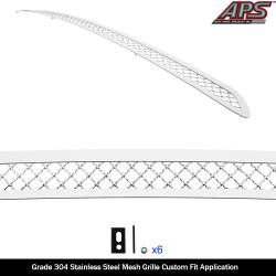APS - APS Wire Mesh Bumper Grille-Polish for 17-25 Tesla Model 3 GR20GEB34S - Image 2