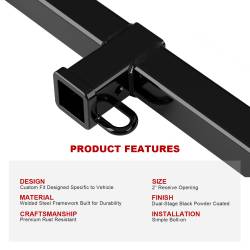 APS - APS HT24CGC70 Class III 2" Trailer Receiver Hitch for 09-13 Subaru Forester - Image 5