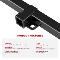 APS - APS Class III 2" Trailer Receiver Hitch 99-06 Silverado/Sierra 1500 HT24CGE80 - Image 5