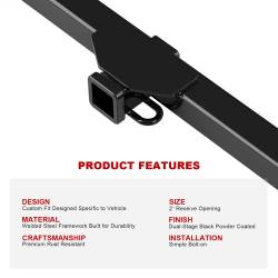 APS - APS HT24CHI20 Class III 2" Trailer Receiver Hitch for 300/Magnum/Charger - Image 5