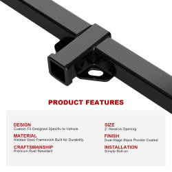 APS - APS Class III 2" Trailer Receiver Hitch 96-14 Express/Savana Vans HT24CIB45 - Image 5
