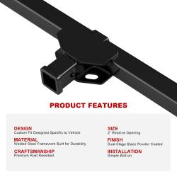 APS - APS HT24CJA05 Class III 2" Trailer Receiver Hitch for 04-20 Toyota Sienna - Image 5