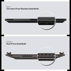 APS - APS Truck Armor Running Boards Black Honda Pilot/Acura MDX IA08SID1B - Image 4