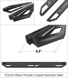 APS - APS Truck Armor Running Boards Black Honda Pilot/Acura MDX IA08SIG0B - Image 3