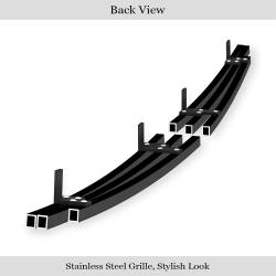 APS - APS Stainless Billet Grille Black 03-05 Honda Accord Sedan GR08FGA03J - Image 3
