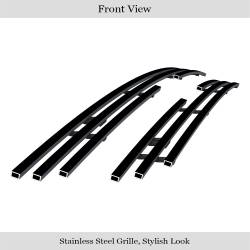 APS - APS Stainless Billet Grille Black 03-05 Honda Pilot GR08FGA05J - Image 2