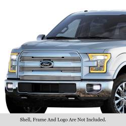 APS - APS Stainless Billet Grille-Polish 15-17 Ford F150 Lariat GR06FFC12S - Image 1