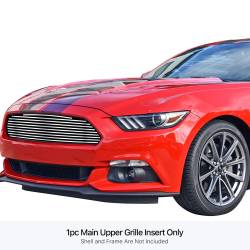 APS - APS Stainless Billet Grille-Polish 15-17 Ford Mustang GT GR06FFD04S - Image 1
