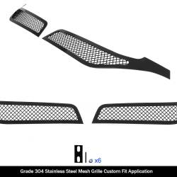 APS - APS Wire Mesh Grille Black 17-19 Honda CR-V GR08GFD22H - Image 2