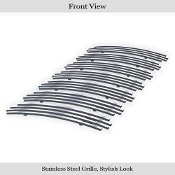 APS - APS Stainless Billet Grille-Polish for 06-10 Jeep Compass GR10FEE38S - Image 2