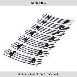 APS - APS Stainless Billet Grille-Polish for 06-10 Jeep Compass GR10FEE38S - Image 3