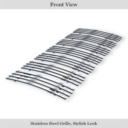 APS - APS Stainless Billet Grille-Polish for 08-12 Jeep Liberty GR10FEE51S - Image 2