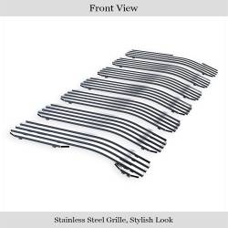 APS - APS Stainless Billet Grille-Polish for 20-21 Jeep Gladiator JT GR10FEJ45S - Image 2