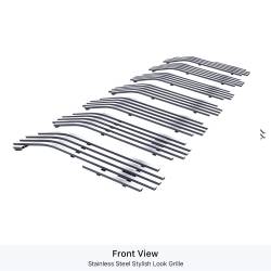 APS - APS Stainless Billet Grille-Polish for 18-25 Jeep Wrangler JL GR10FFD41S - Image 2