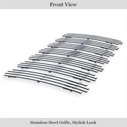 APS - APS Stainless Billet Grille-Polish for 07-18 Jeep Wrangler JK GR10FFE39S - Image 2