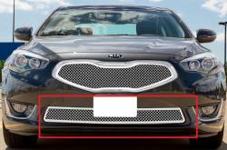 APS - APS Wire Mesh Bumper Grille-Polish for 14-16 Kia Cadenza GR11GEI56T - Image 1