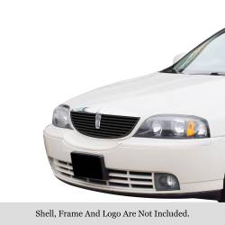 APS - APS Stainless Billet Grille Black 00-02 Lincoln LS GR12HEG76J - Image 1