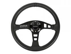 PRP - PRP SRG160 Flat Leather Steering Wheel 13" Diameter Black - Image 1