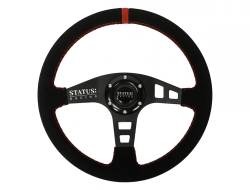 PRP - PRP SRG152 Flat Suede Steering Wheel 13" Diameter Red - Image 1