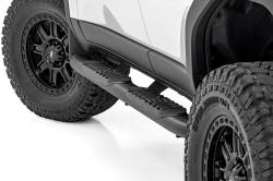 Rough Country Suspension Systems - Rough Country 4.5" Oval Tube Nerf Steps Black for 24-25 Land Cruiser 21018 - Image 1