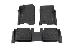 Rough Country Suspension Systems - Rough Country Front/Rear Floor Liners Black 23-26 Colorado/Canyon Crew SM21313 - Image 1