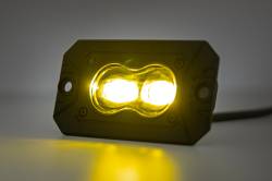 Rough Country Suspension Systems - Rough Country Black Series 3" LED Pod Lights SAE Fog-Amber Pair 70909 - Image 3