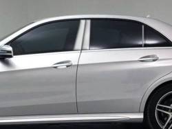 Quality Automotive Accessories - QAA PP10061 6Pc Stainless Steel Pillar Trim for 2010-2016 Mercedes E Class - Image 1