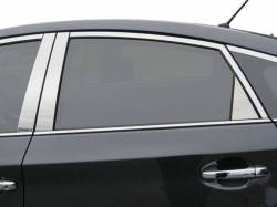 Quality Automotive Accessories - QAA PP10136 6Pc Stainless Steel Pillar Trim for 2010-2015 Toyota Prius - Image 1