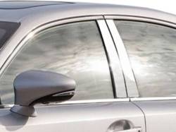 Quality Automotive Accessories - QAA PP14102 4Pc Stainless Steel Pillar Trim for 14-20 Lexus IS - Image 1