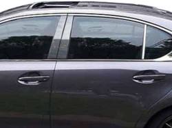 Quality Automotive Accessories - QAA PP13109 6Pc Stainless Steel Pillar Trim for 2013-2020 Lexus GS - Image 1