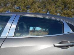 Quality Automotive Accessories - QAA PP16215 6Pc Stainless Steel Pillar Trim for 2016-2020 Honda Civic - Image 1