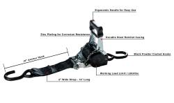 BulletProof Hitches - BulletProof BPHDRSAUTO Heavy Duty Auto Retractable Ratchet Strap - Image 9