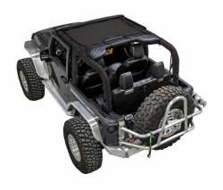 SpiderWebShade Mesh Bikini Top Black for Jeep JK 2DR JKINI-2D-BLACK