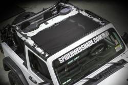 SpiderWebShade - SpiderWebShade Mesh Bikini Top-Grey for Jeep JL 2DR JLKINI-2D-GRY - Image 2
