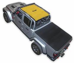 SpiderWebShade Mesh Bikini Top-Yellow for Gladiator SWS-SHDTOP-01-JT4D-YWL