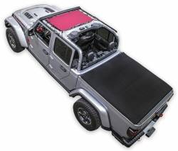 SpiderWebShade - SpiderWebShade Mesh Bikini Top-Pink for Gladiator SWS-SHDKNI-01-JT-PNK - Image 1