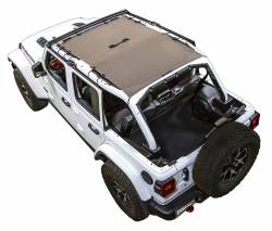 SpiderWebShade Mesh Bikini Top Tan for Jeep JL 4DR SWS-SHDTOP-01-JL4D-TAN