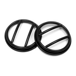 Rugged Ridge 11231.13 Fog Light Euro Guards Black for Wrangler JK