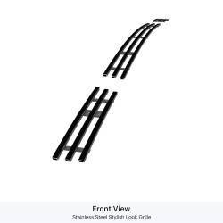 APS - APS Stainless Billet Bumper Grille Black for 10-13 Toyota Tundra GR20FFG19J - Image 2