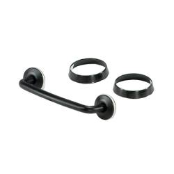 Rugged Ridge 11104.03 Windshield Tie Down Kit Black for Jeep Wrangler