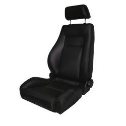 Rugged Ridge 13404.01 Ultra Front Seat Reclinable Black for CJ & Wrangler