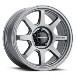 Vision Wheels 351 Flow 17x8 5x4.5 30mm Gray Matte 351-7865SG30