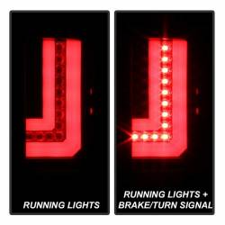 Spyder Auto - Spyder Auto 5083777 Black/Clear LED Taillights for 16-17 GMC Sierra - Image 9