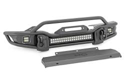 Rough Country Suspension Systems - Rough Country Tubular Front Winch Bumper Black for Jeep JK/JL/JT 10647 - Image 2