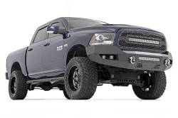 Rough Country Suspension Systems - Rough Country Heavy Duty Black Front Bumper for 13-18 Ram 1500 10774 - Image 3