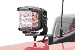 Rough Country Suspension Systems - Rough Country 70841 A-Pillar 2" LED Ditch Light Kit-Spot 19-26 Silverado 1500 - Image 2