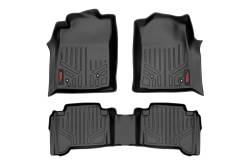 Rough Country Front/Rear Floor Liners Black for 05-11 Tacoma Double M-75113
