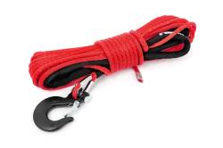 Rough Country Synthetic Winch Rope 1/4" x 50' Red RS161