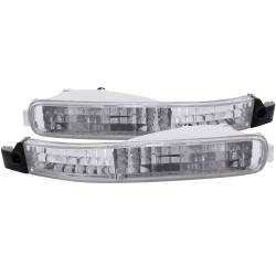 Anzo USA Clear Lens Front Bumper/Turn Signal Light Set Honda Accord 511007