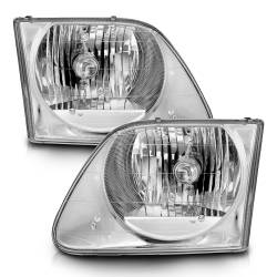 Anzo USA - Anzo USA Chrome Crystal Headlight Set Ford F150/Expedition 111030 - Image 2
